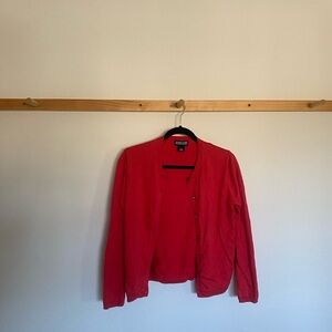 Vintage 100% cotton red cardigan